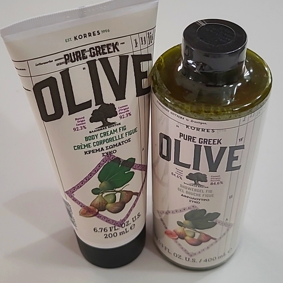 LAST 1 - Korres FIG Pure Greek Olive Oil Duo - SEALED - Picture 10 of 10